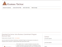 Tablet Screenshot of karmayatra.com